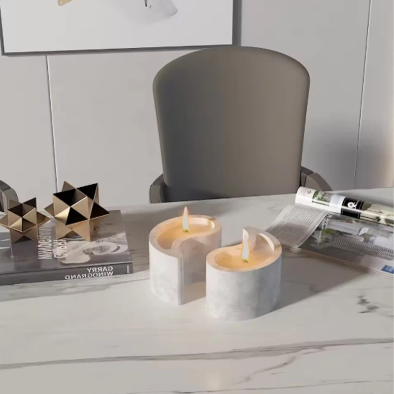 Concrete Candle Container